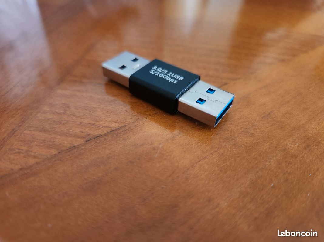 Adaptateur usb-a usb-a mâle (image 1)