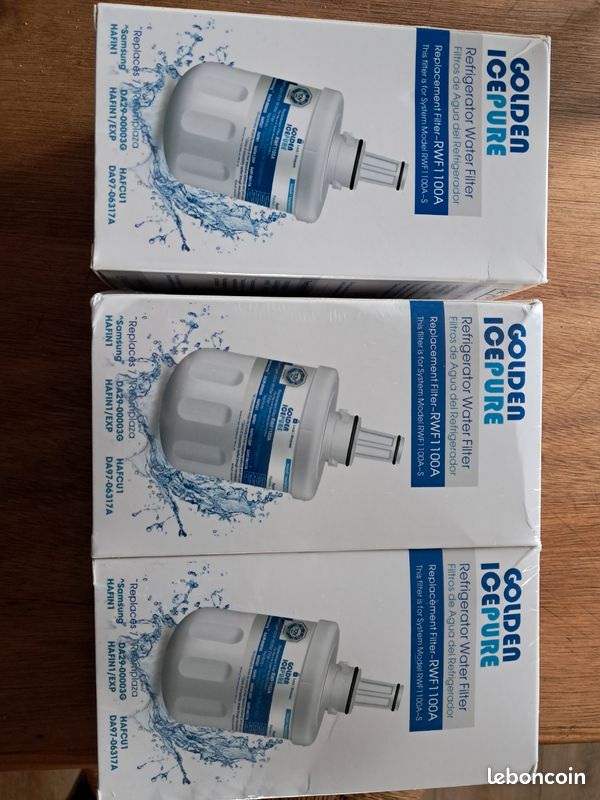 2 Filtri Acqua Universali Per Frigorifero Americano Wpro 512.006 - 3
