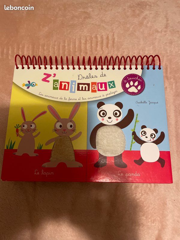 Livre à toucher : drôles de z’animaux, éditions Auzou (image 1)