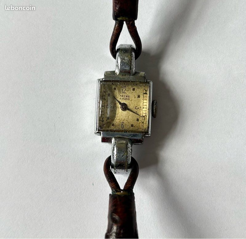 Montre Mécanique Ermor 15 Rubis - Secondes Décalées - Occasion - Fonctionne