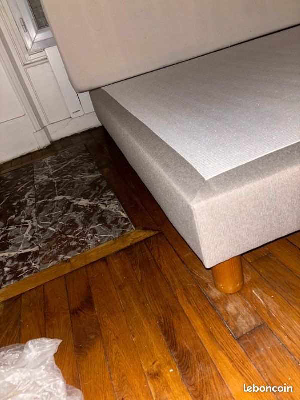 Sommier Neuf Gris 140x190cm (image 5)