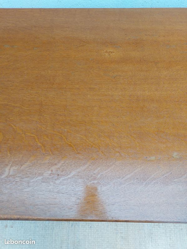 Bureau en bois massif, années 70 (image 5)
