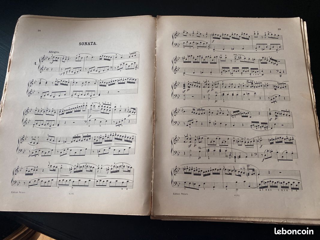 MOZART Sonates pour piano Livre ancien (image 6)