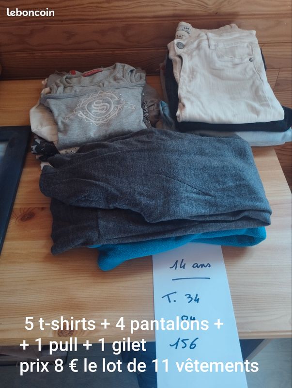 T-shirt, pantalons, pull .... (image 1)