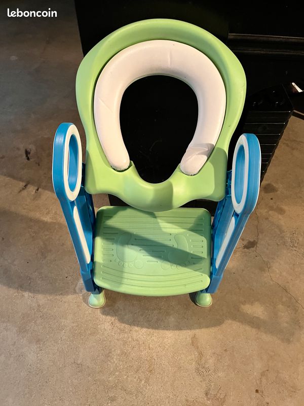 Siège Réducteur Toilette Enfant Avec Marches - Pliable, Réglable En Hauteur (17/25 Cm), Support 50 Kg, Pour 1 à 7 Ans - Apprentissage De La Propreté