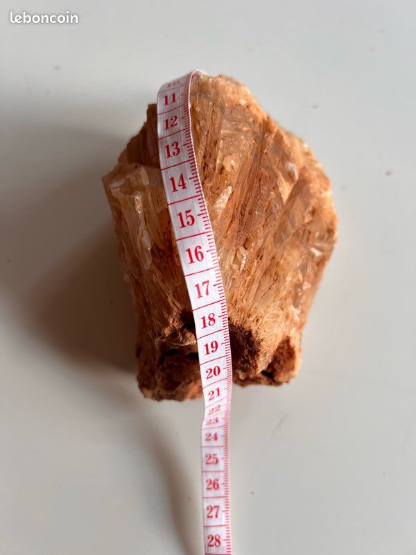 Calcite orange naturelle minéral brut (image 3)
