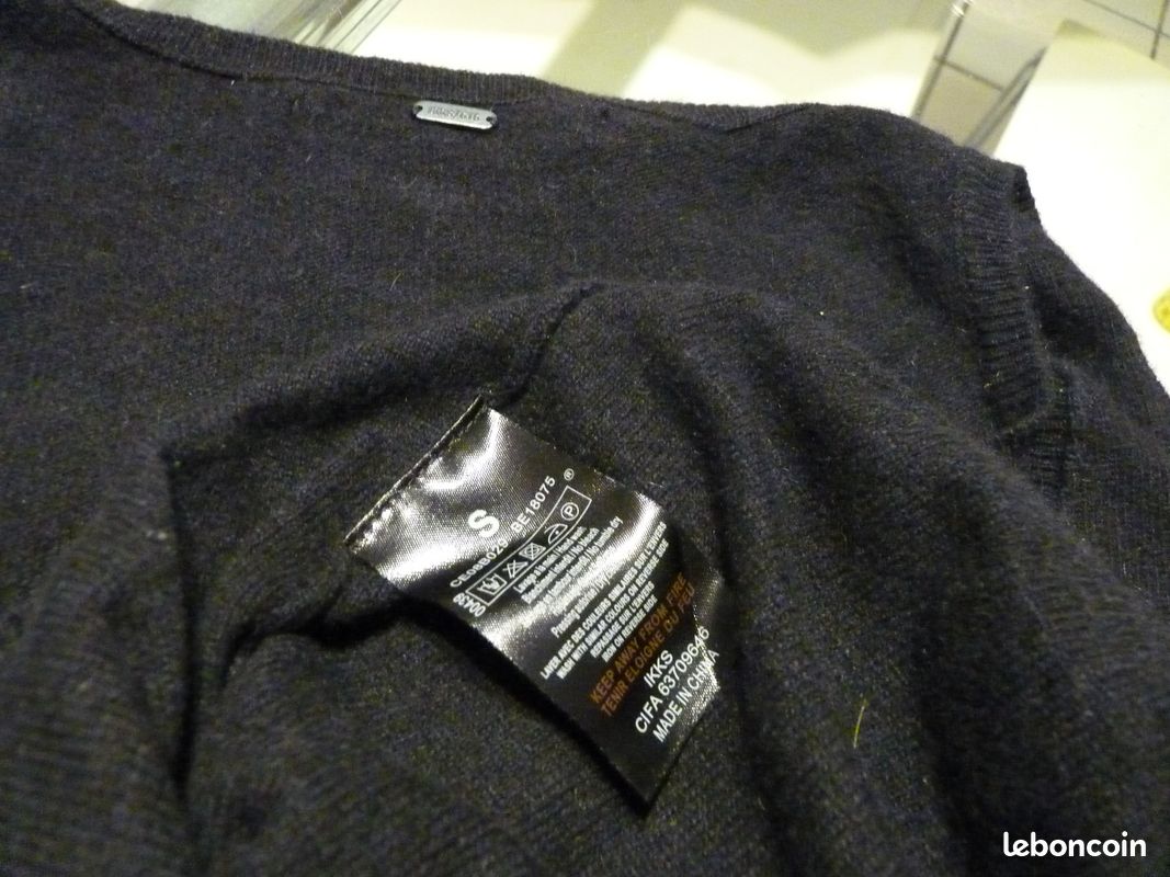 Pull sans manches noir IKKS S (image 9)