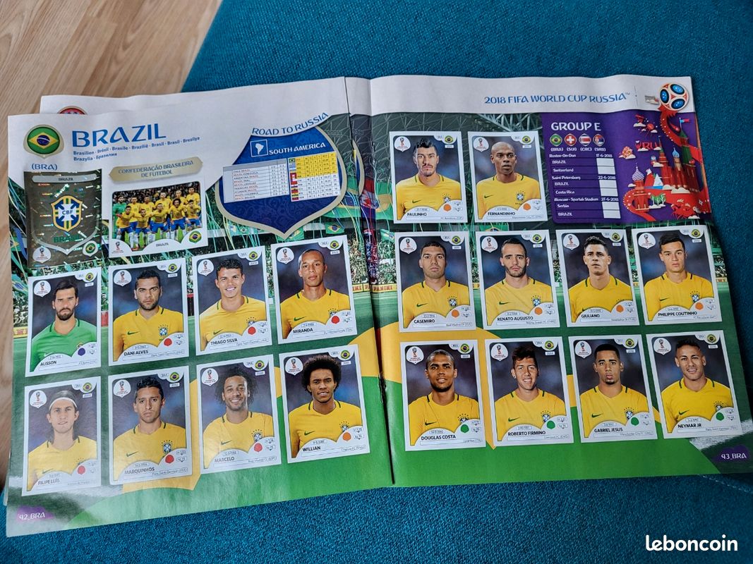 Album Panini Coupe du Monde 2018 complet (Gebraucht) in Vérossaz für