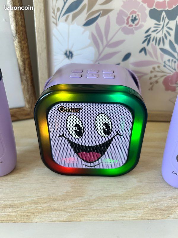 🎤 Enceinte Karaoké portable + 2 micros – Neuve 💜 (image 2)