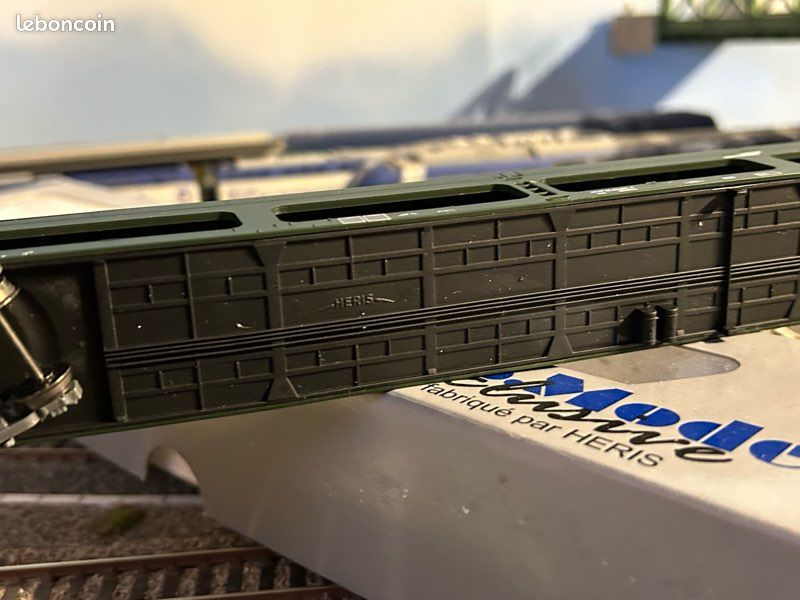Wagon Porte-voitures DEV66 DD Vert LS Models 14118 – échelle HO (1/87) Neuf