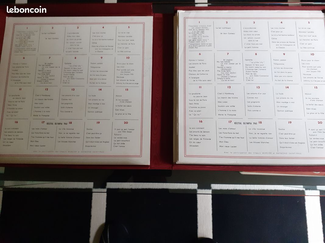 Coffret de 10 disques 33t de Edith Piaf + 4 disques E.Piaf (image 2)