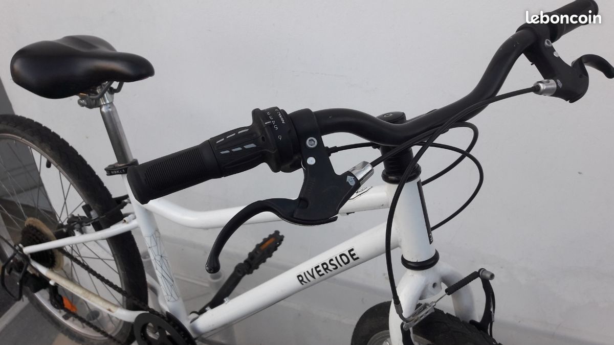 Vélo VTC enfant BITWIN Riverside 100 mixte blanc taille 24 pouces (image 3)