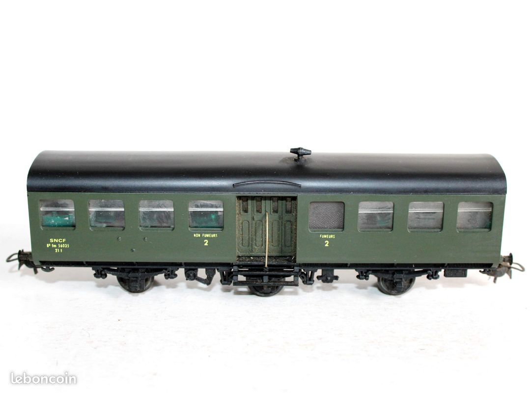 FRANCE TRAINS HO 254 VOITURE VOYAGEUR PLM EXPRESS MIXTE 1e + 2e Cl. OCEM AMENAGÉ - Collection