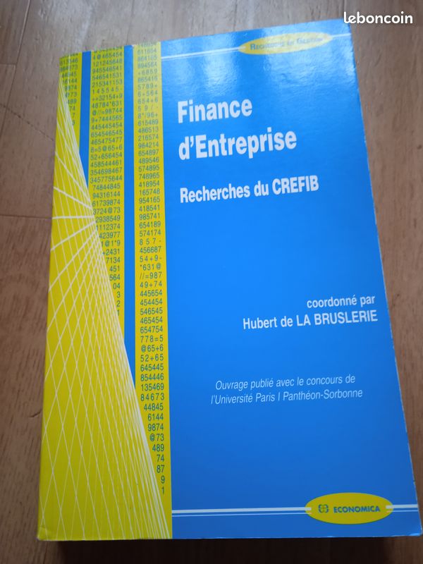 Finance d'entreprise. Recherches du crefib de Hubert de La Bruslerie Finance d'entreprise. Recherch (image 1)