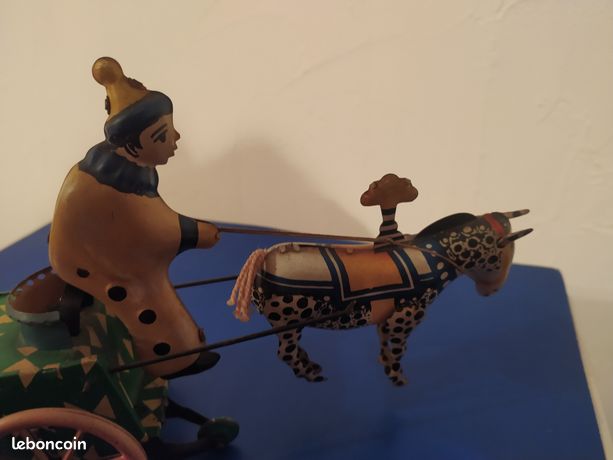 Jouet ancien en tôle mécanique moto Lehmann - Jeux & Jouets