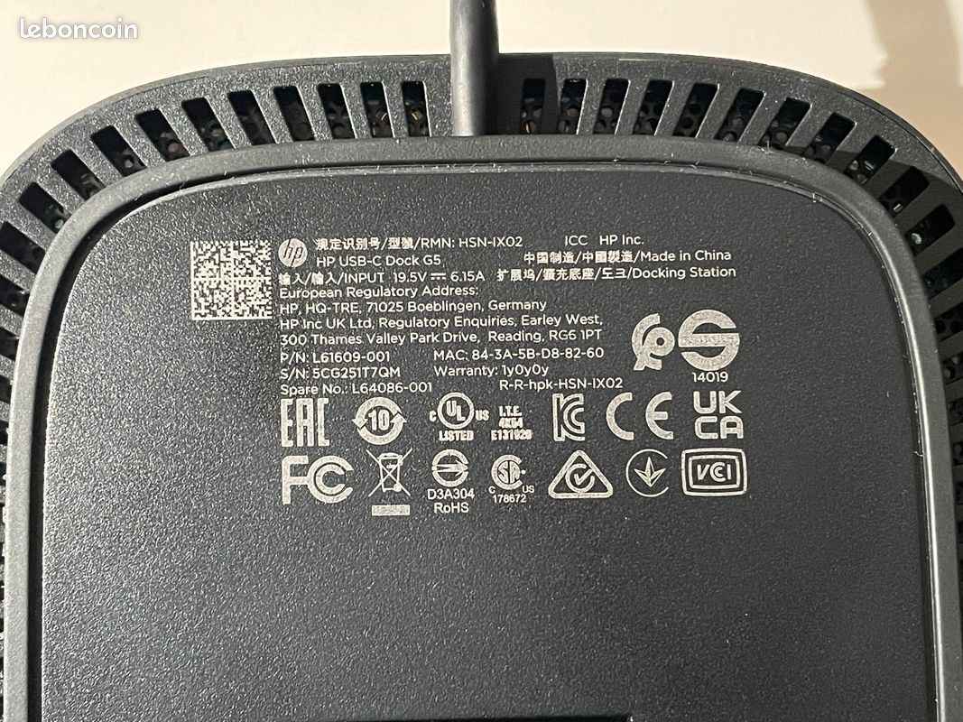 Station d’accueil HP USB-C Dock G5 (image 6)