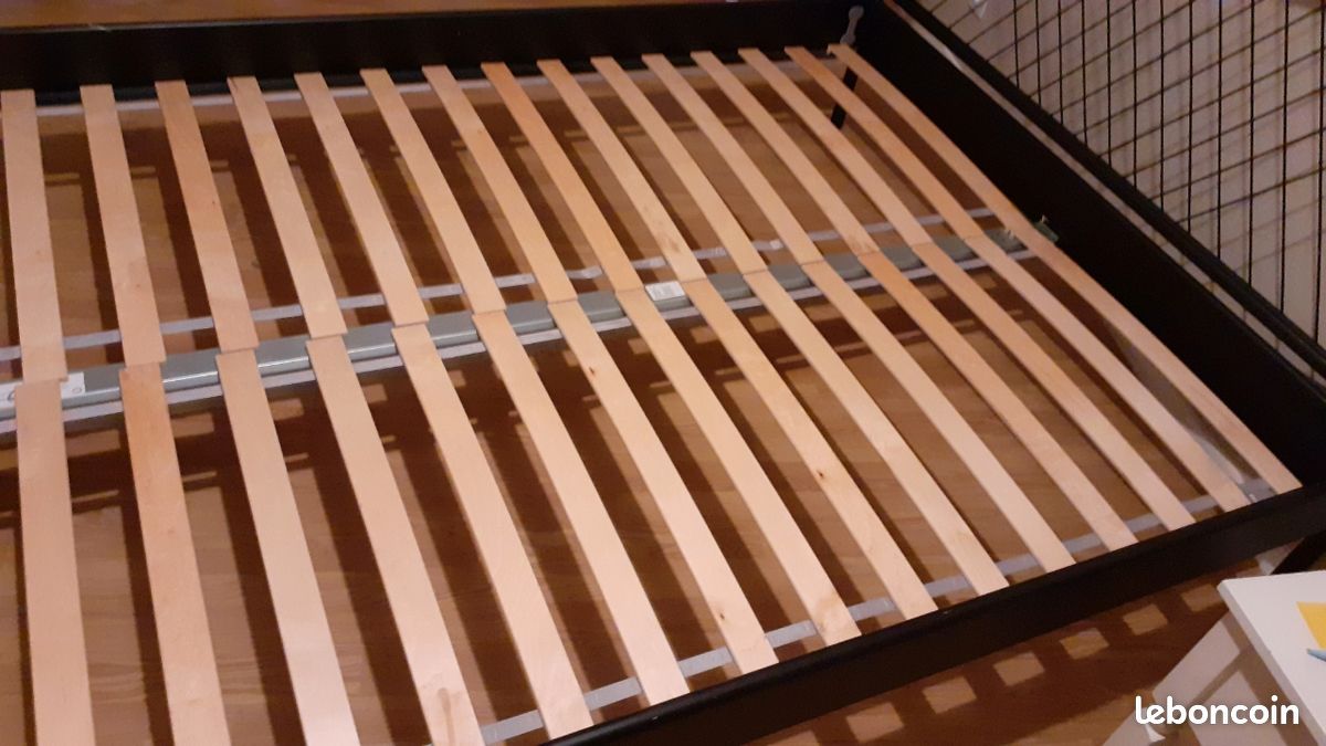 Cadre de lit pour 2 personnes avec sommier (image 4)