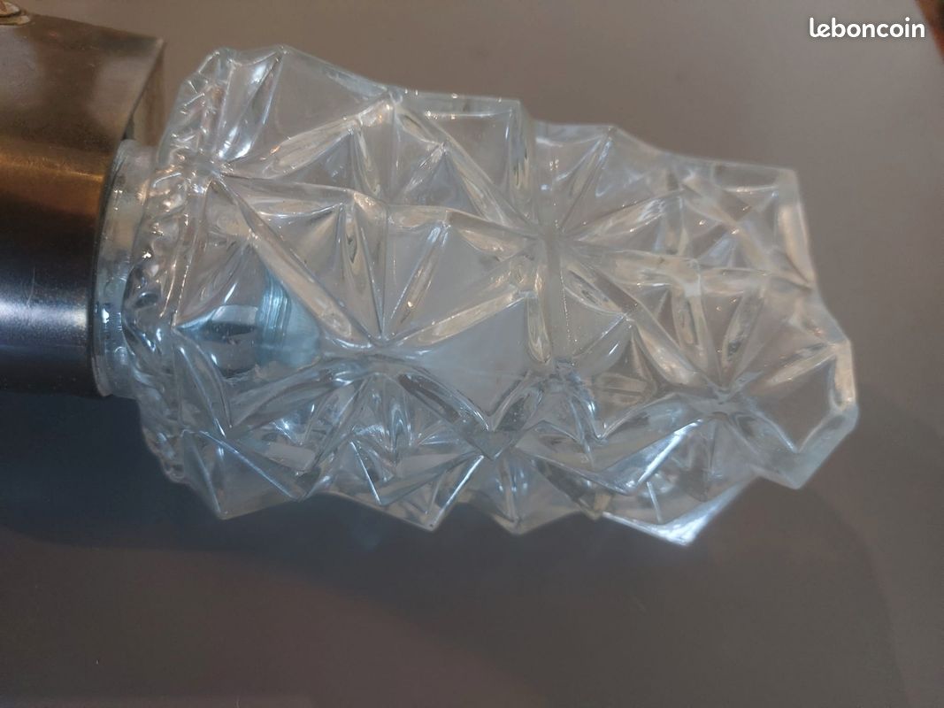 Paire applique verre pressé (image 3)