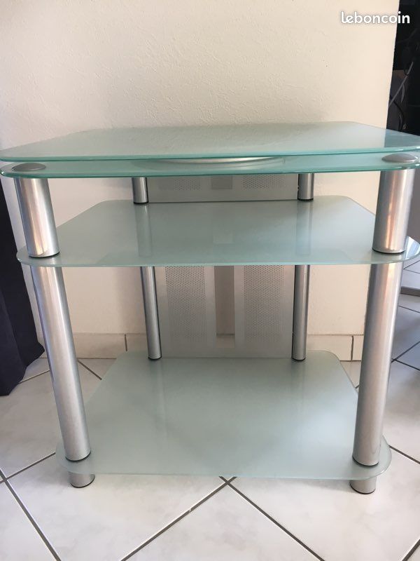 Table TV en verre (image 2)