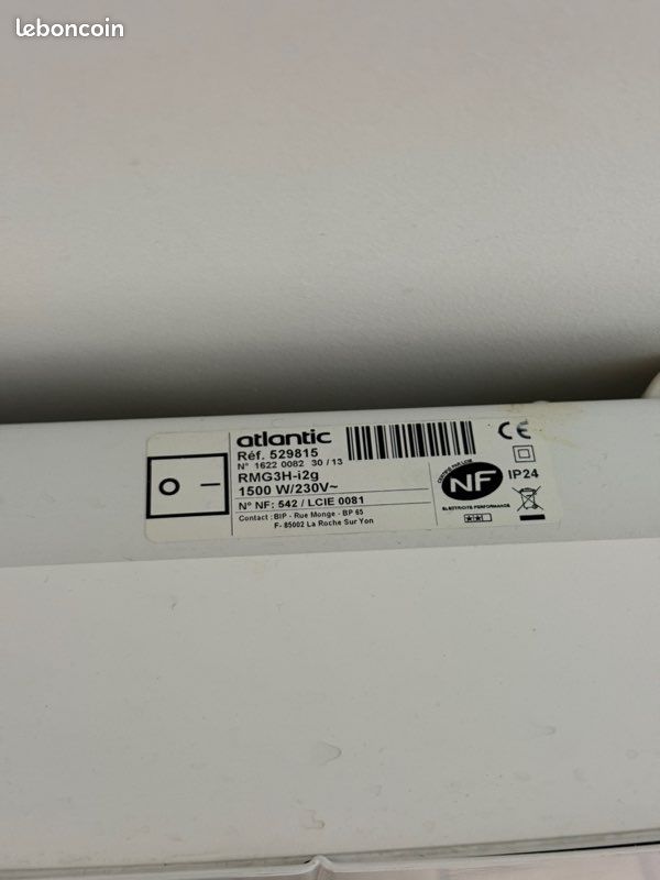 Radiateur électrique connecté à inertie Atlantic Calissa 1500w (image 8)