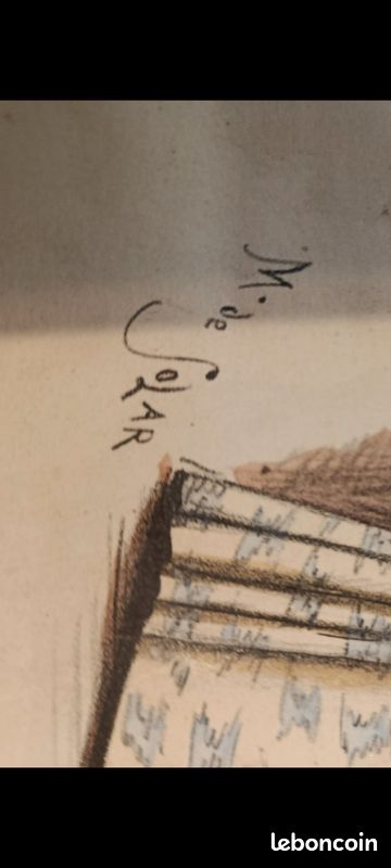Lithographie ancienne L’Art et la Mode – Marie de Solar – XIXe siècle (image 10)