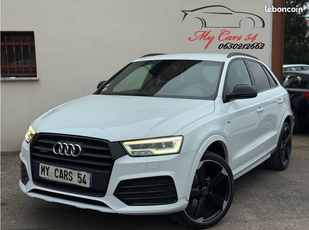 Audi Q3 2.0 TDI 150ch S line Midnight quattro S tronic 7/Rotor/ Sièges Sport/ 2018 (image 1)