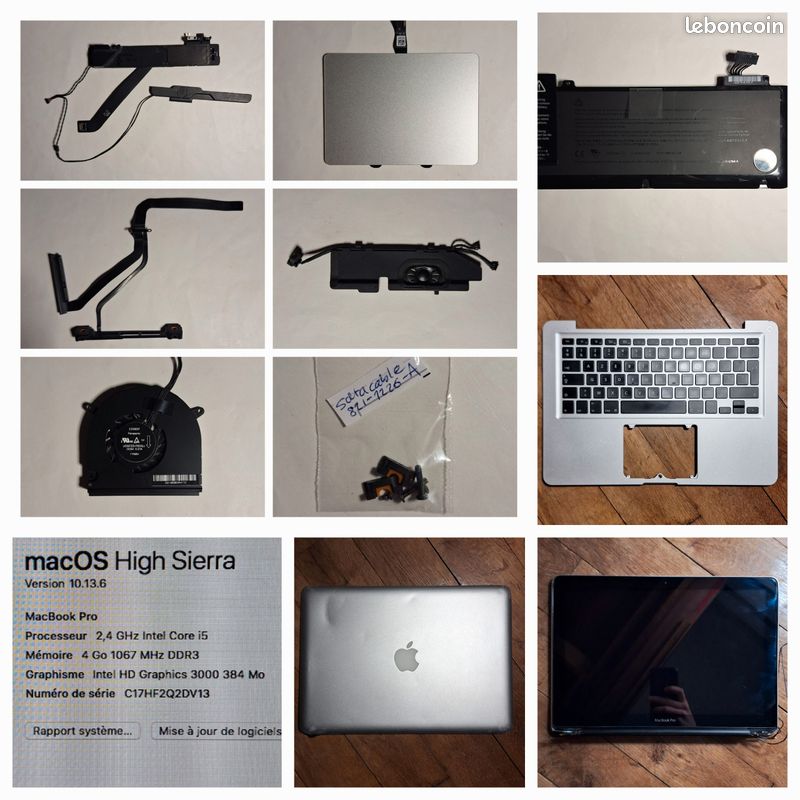 Capot Complet Avec écran Pour MacBook Pro A1278 - Occasion Réparable