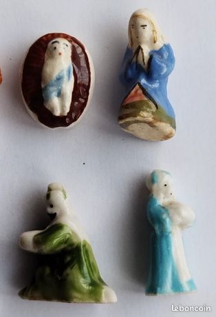21 Santons De Crèche Provençale - Personnages En Porcelaine - Tambourinaire, Rois Mages, Jésus