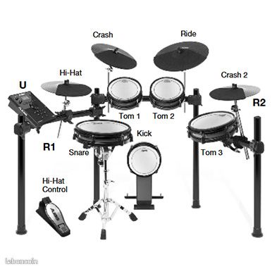 Alesis Crimson 2 Kit 9 nine-pieces electronic drum kit mesh heads (image 4)