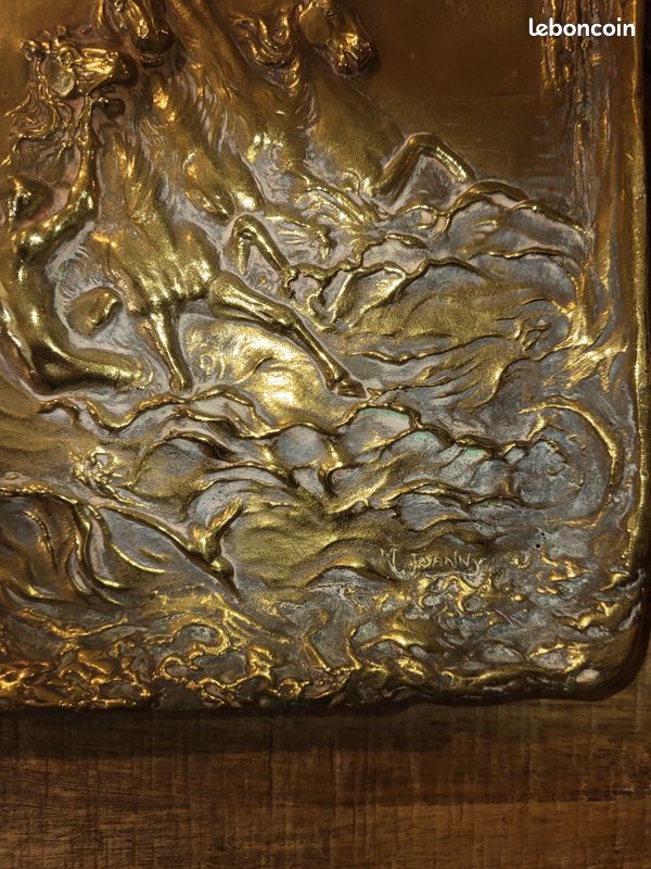Plateau En Bronze Ouvré - Décoratif - Occasion