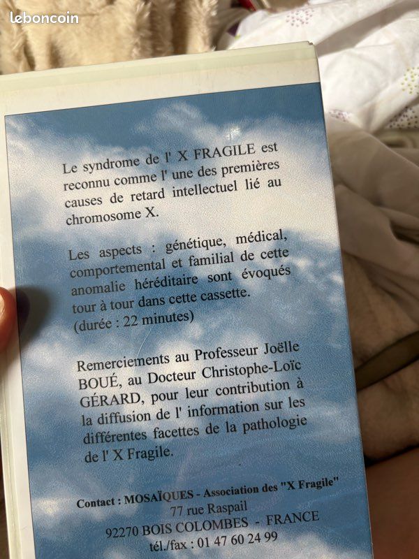 VHS : X Fragile. Philippe Fabre, Éric Guillotte. Mosaïque, 1998. NEUF (image 9)