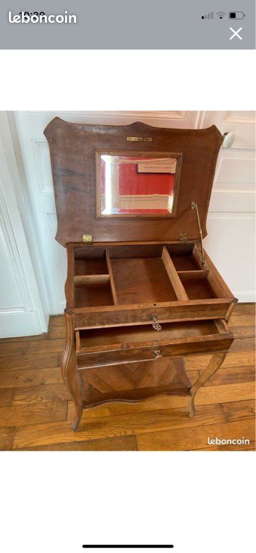 Coiffeuse ancienne ou petit meuble de rangement (image 3)