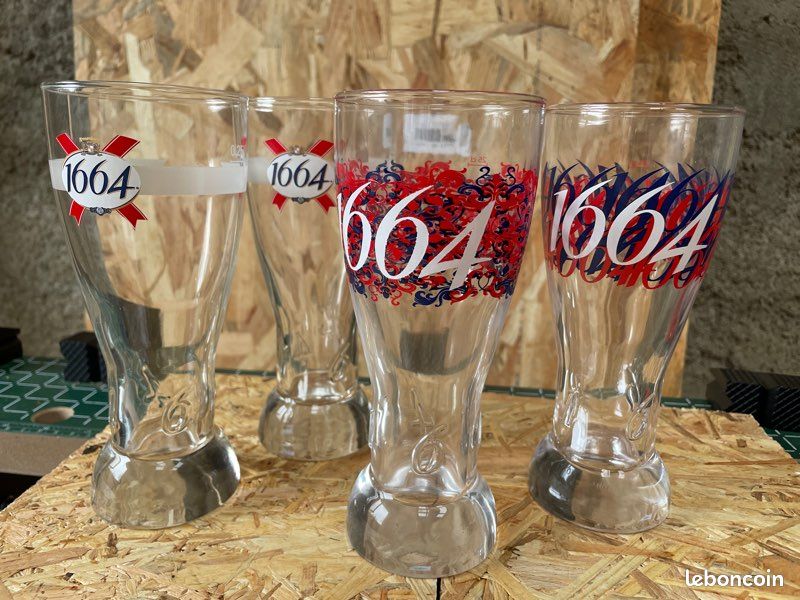 LOT DE 6 VERRES A BIERE KRONENBOURG 1947 Et 6 Sous-bock EUR 12,00