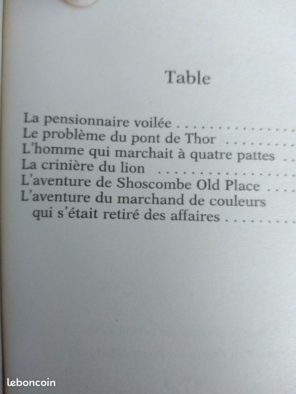 Lot aventures de Sherlock Holmes (image 6)