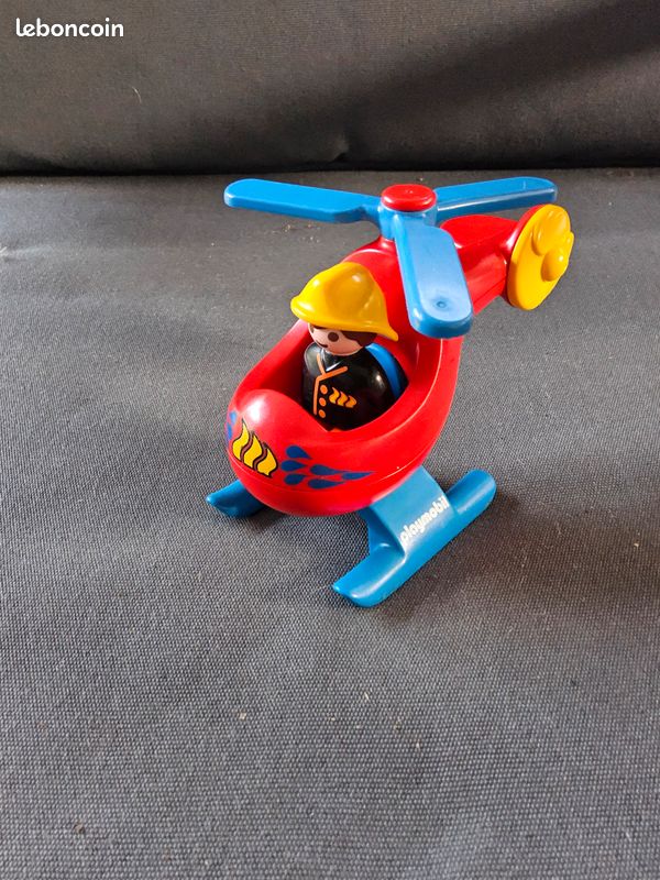 Hélicoptère pompiers playmobil 123 Jeux Jouets - Main Image