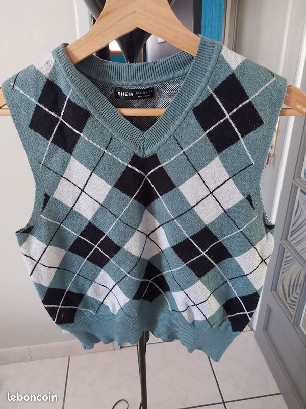 Pull Ample Gilet Sans Manche Femme Shein Pull Court SHEIN Sans