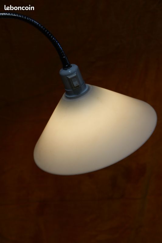 RELAX4LIFE Lampadaire de Salon en Abat-jour en Tissu, Bras Oscillant