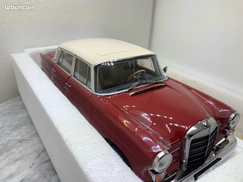 MERCEDES-BENZ 200 de 1966 Rouge Voiture de Collection NOREV 1/18