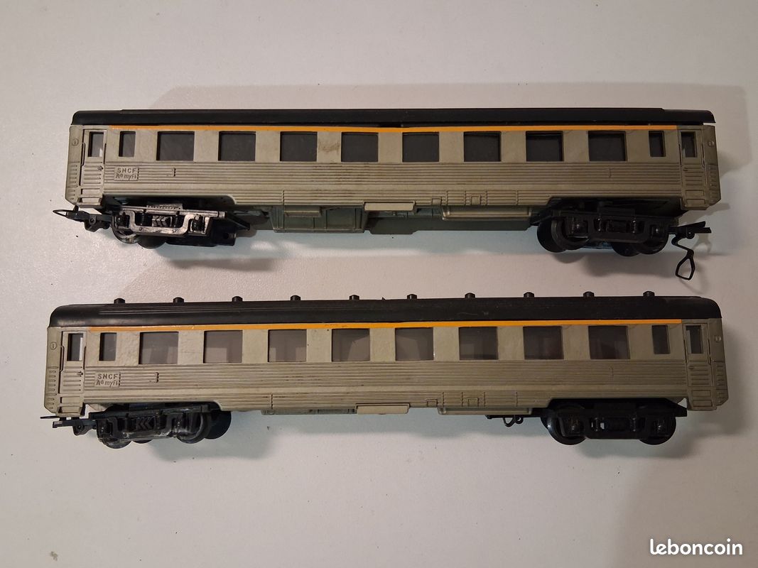 Voitures Miniatures JOUEF HO 6 Pièces SNCF Réf. 451 - Occasion - Modélisme Train Argenté