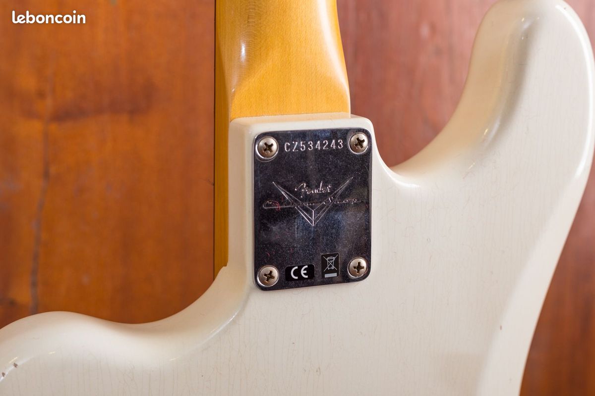 Fender Bass VI Custom Shop Journeyman Relic 2018 - Olympic White (image 7)