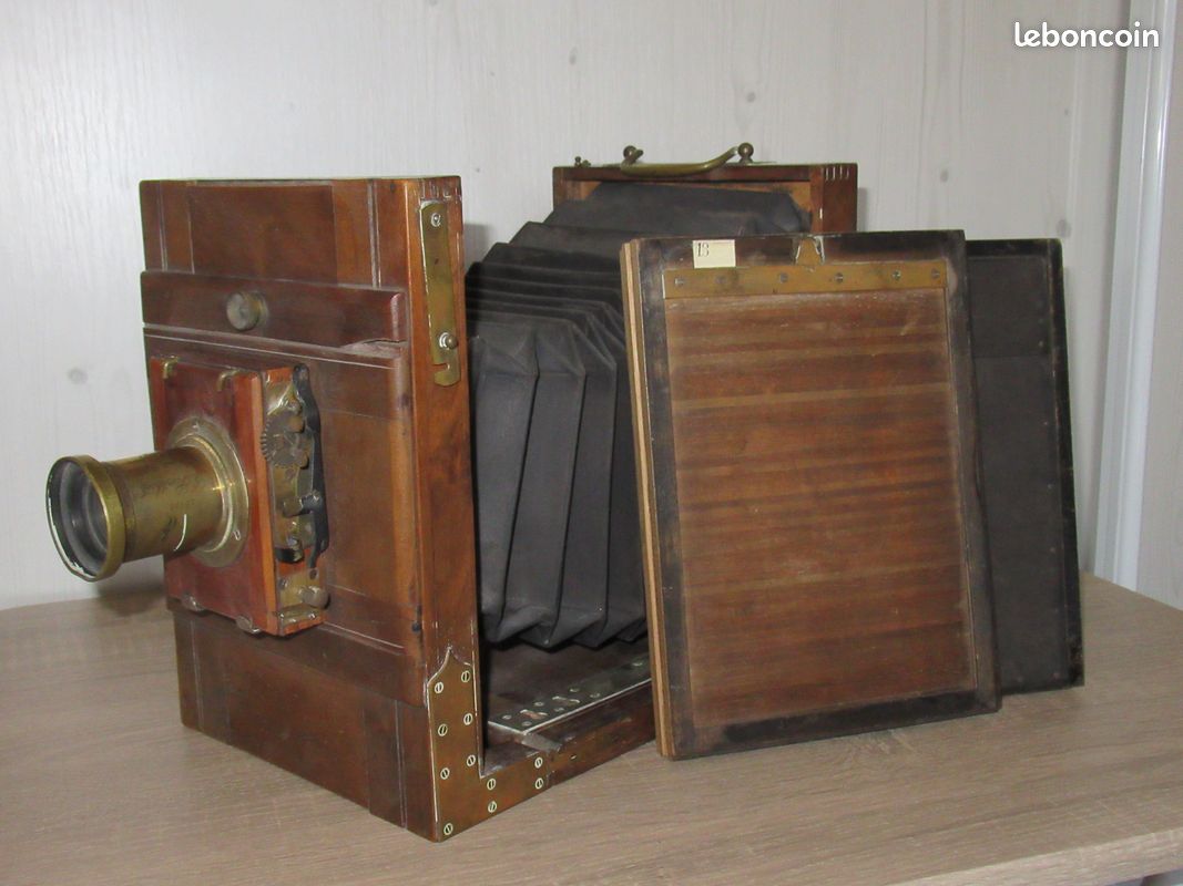 Chambre Photographique Ancienne Format 13x18cm – Pour Procédés Anciens Comme Collodion – Occasion
