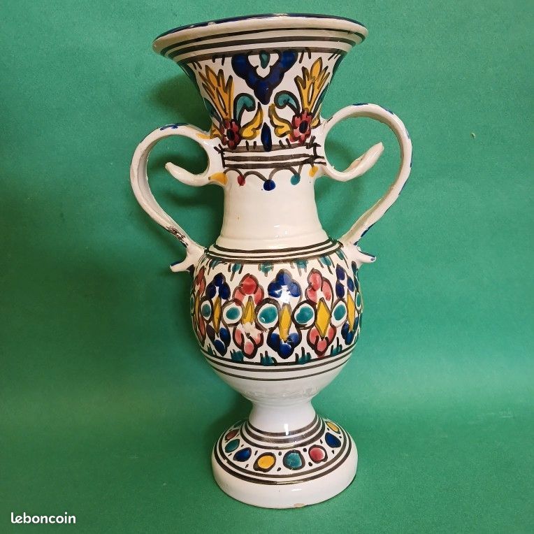 Vase marocain Safi céramique (image 1)