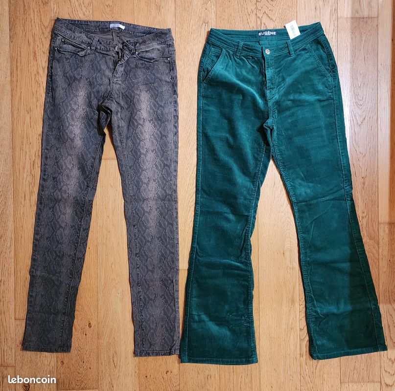 Lot De Pantalons Pour Femme Taille 38 - Marque La Redoute - Couleurs Variées - Bon état