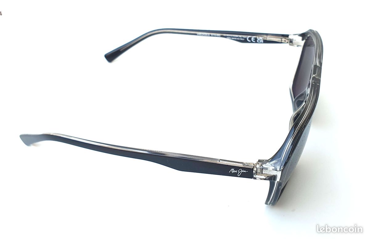 Maui jim lunettes de soleil polarisees aviateur wedges stg-bg mj880-02 57/16 135 (image 4)
