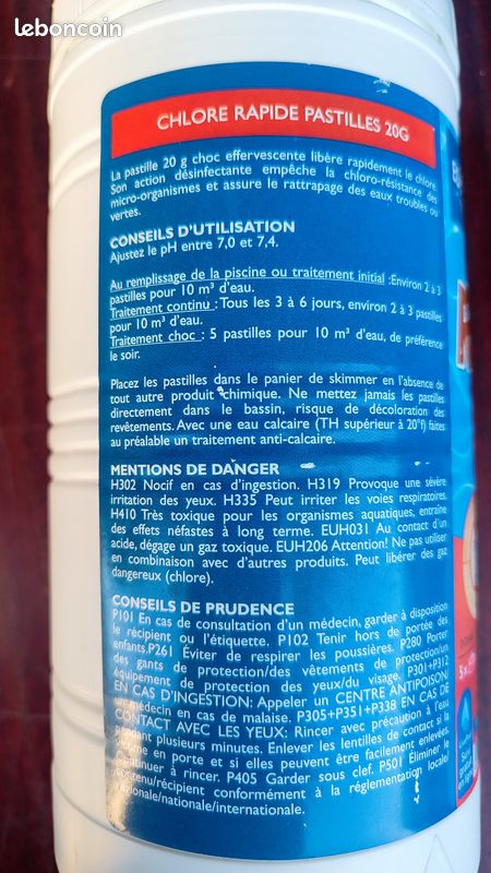 Pastilles de clore rapide EDQ (image 4)