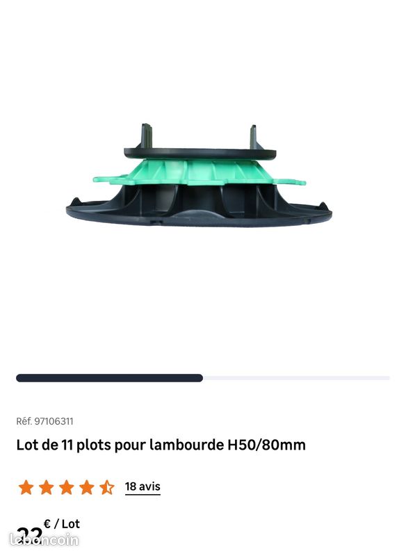 Matériel terrasse bois – 42 plots – Leroy Merlin (image 6)