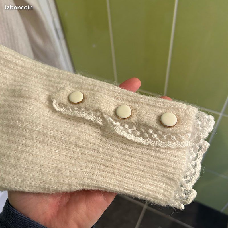Pull avec manches en tulles (image 2)
