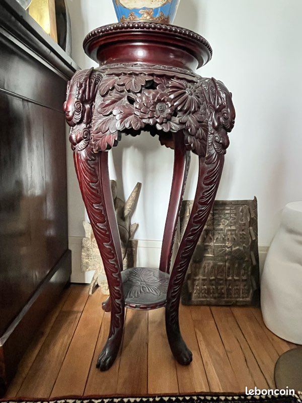 Paire de sellettes asiatiques 90cm (image 1)