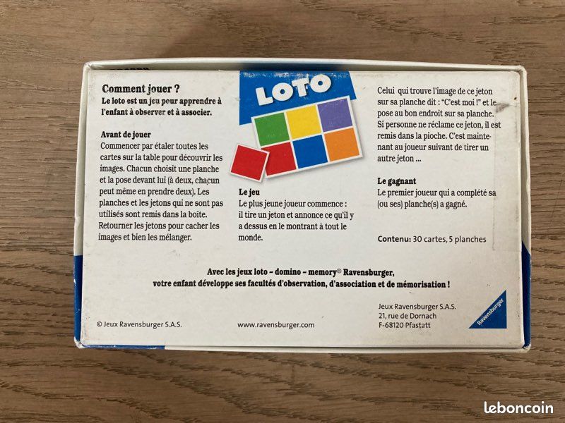 Loto LES ANIMAUX FAMILIERS - RAVENSBURGER bon état (image 2)