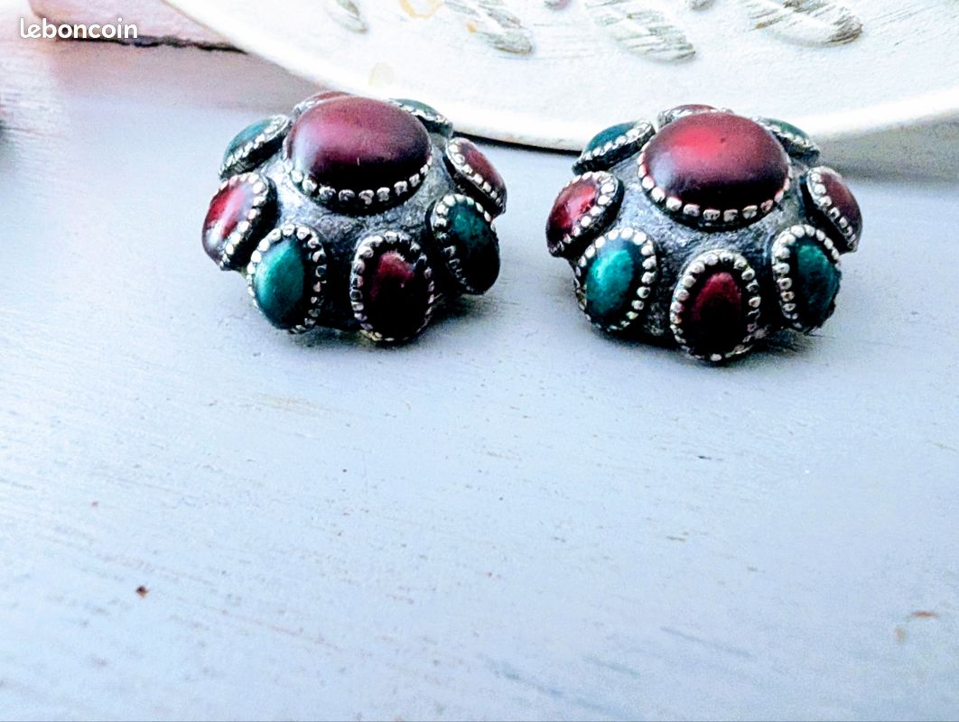 BOUCLES D'OREILLES Vintage à Clips signées Rossi. Made in France. EUR 32,00 - FR
